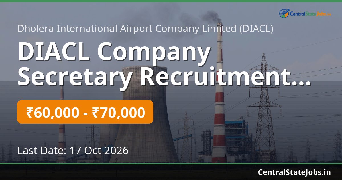 DIACL Company Secretary Recruitment 2026