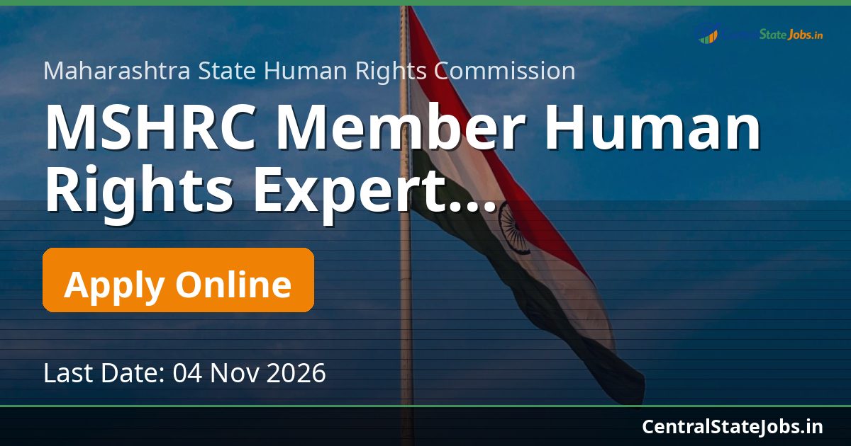 MSHRC Member Human Rights Expert Recruitment 2026