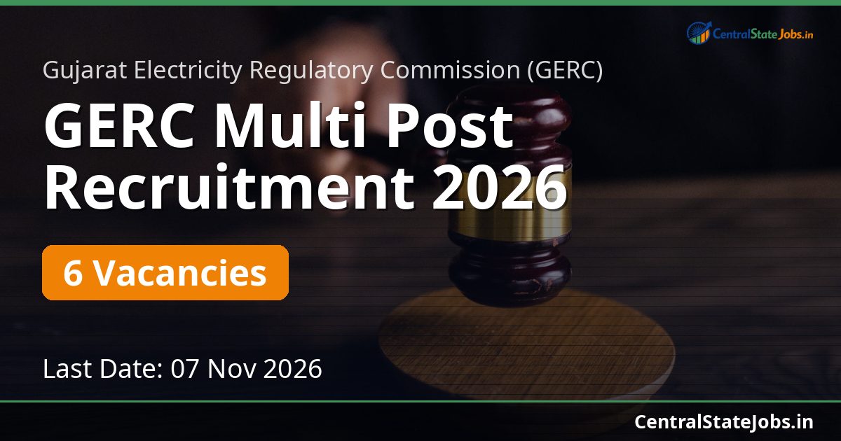 GERC Multi Post Recruitment 2026