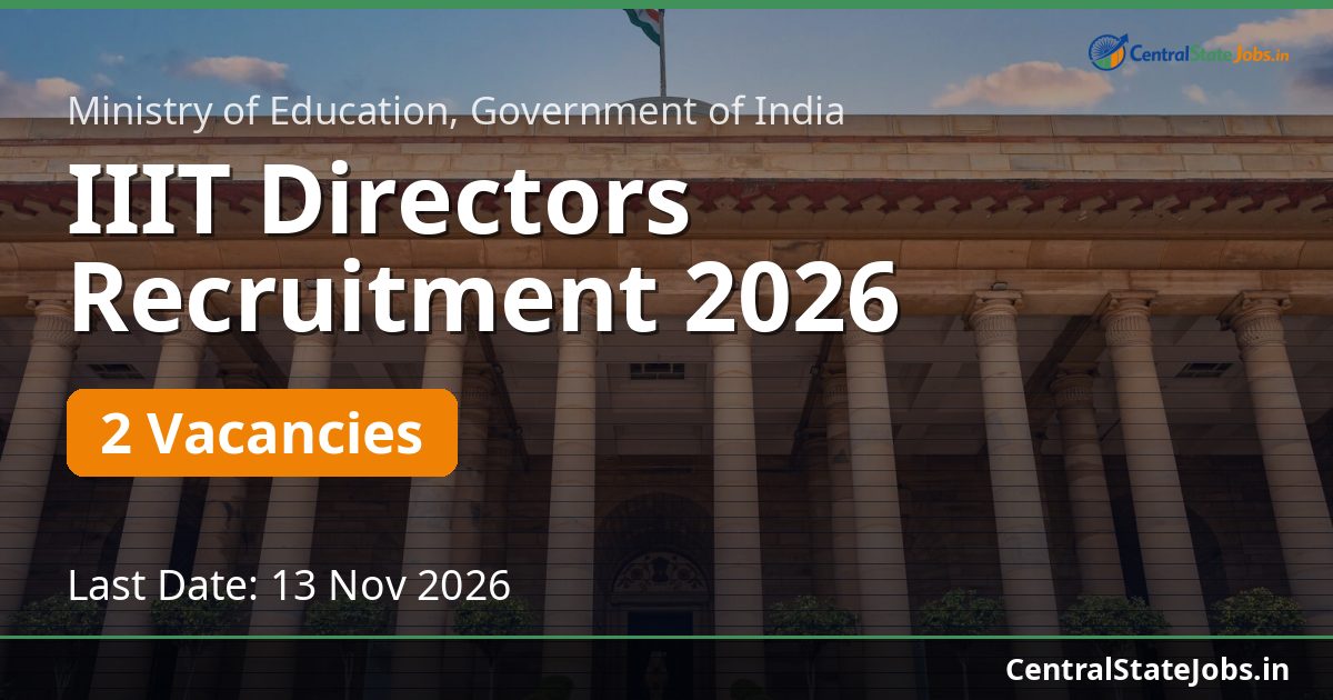 IIIT Directors Recruitment 2026