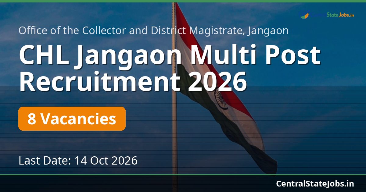 CHL Jangaon Multi Post Recruitment 2026