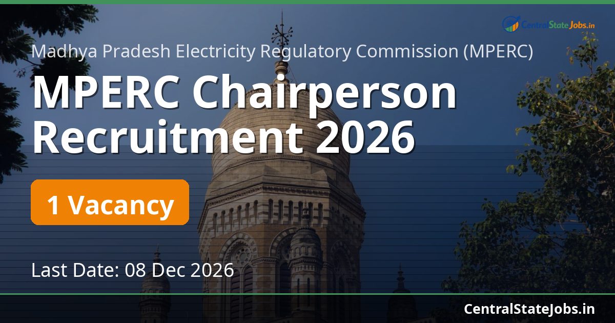 MPERC Chairperson Recruitment 2026