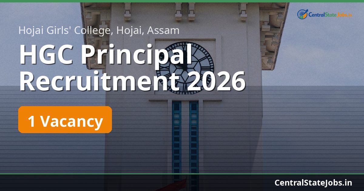 HGC Principal Recruitment 2026