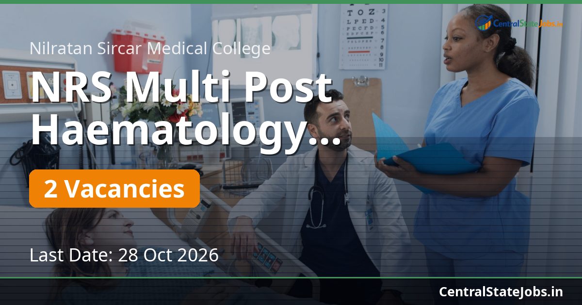 NRS Multi Post Haematology Recruitment 2026