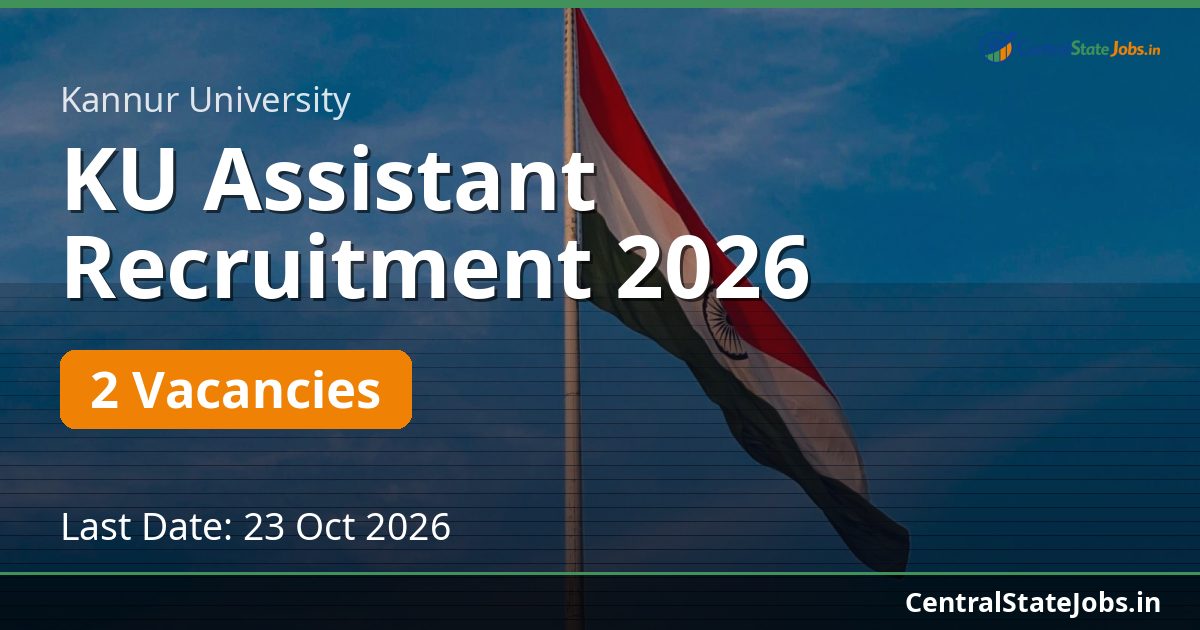 KU Assistant Recruitment 2026