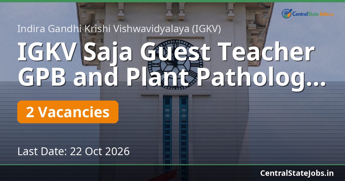 IGKV Saja Guest Teacher GPB and Plant Pathology 2026