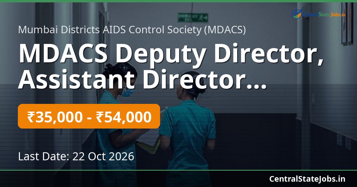MDACS Deputy Director, Assistant Director Recruitment 2026
