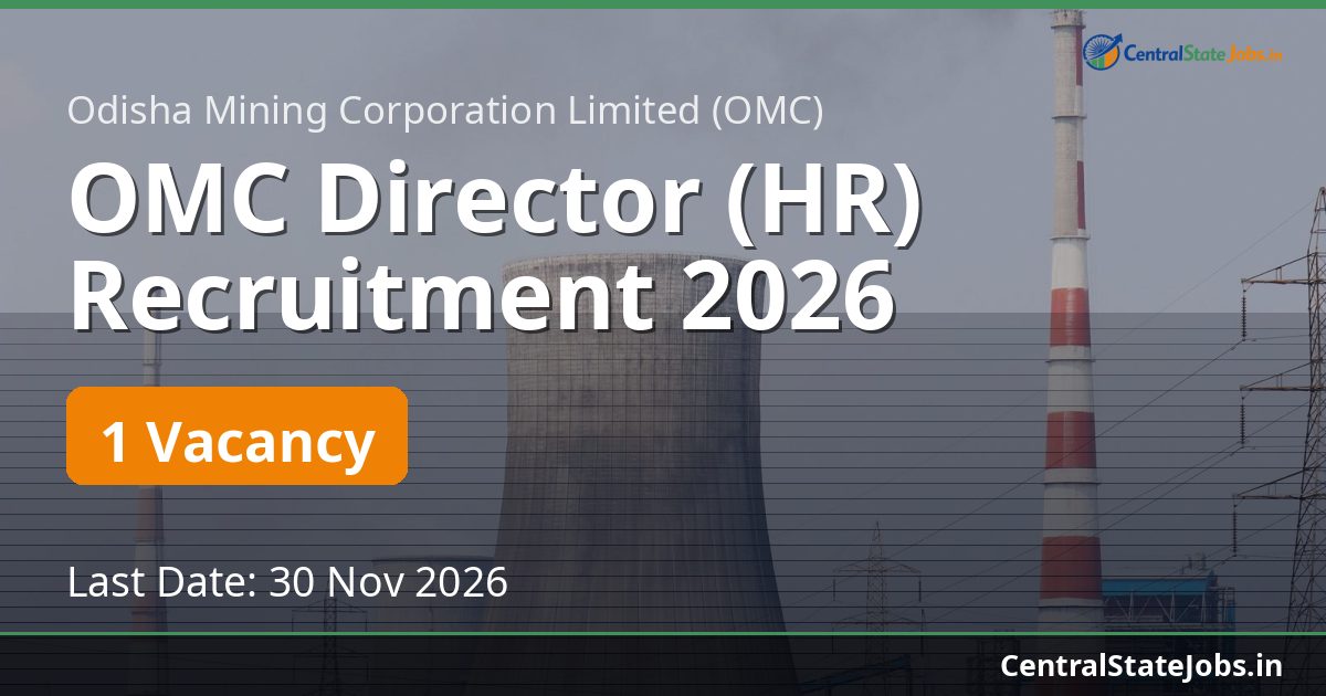 OMC Director (HR) Recruitment 2026