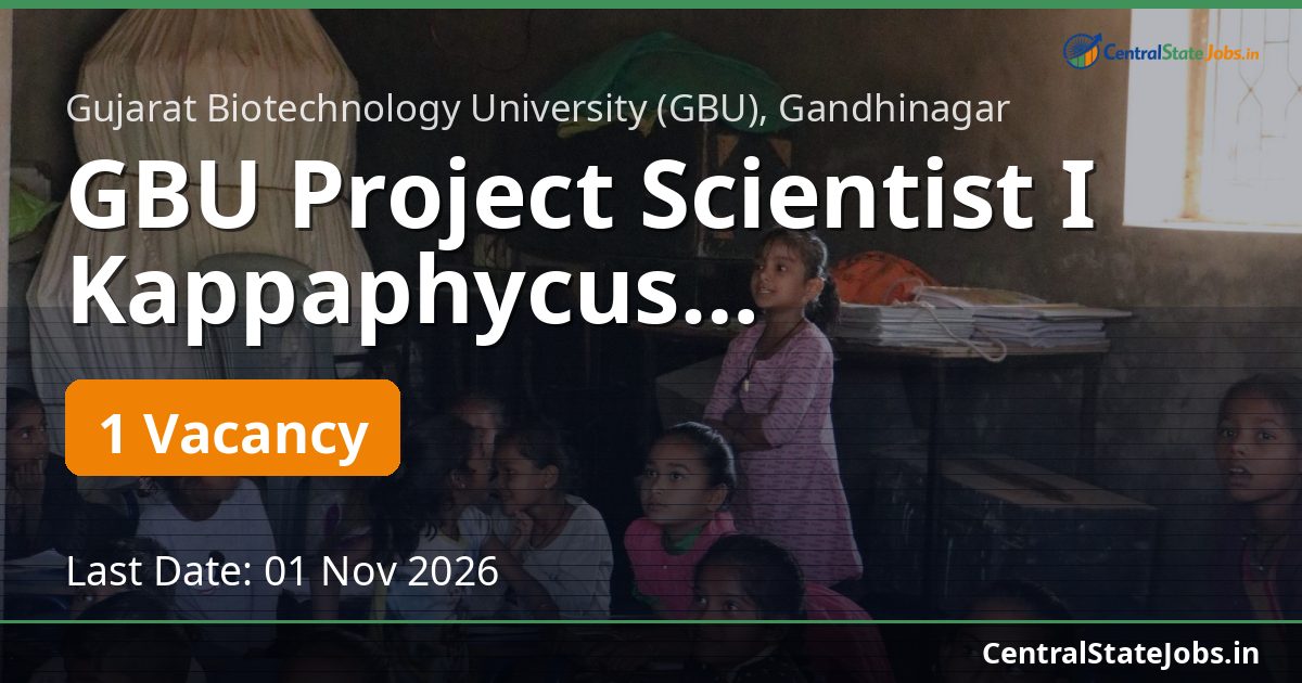GBU Project Scientist I Kappaphycus Recruitment 2026