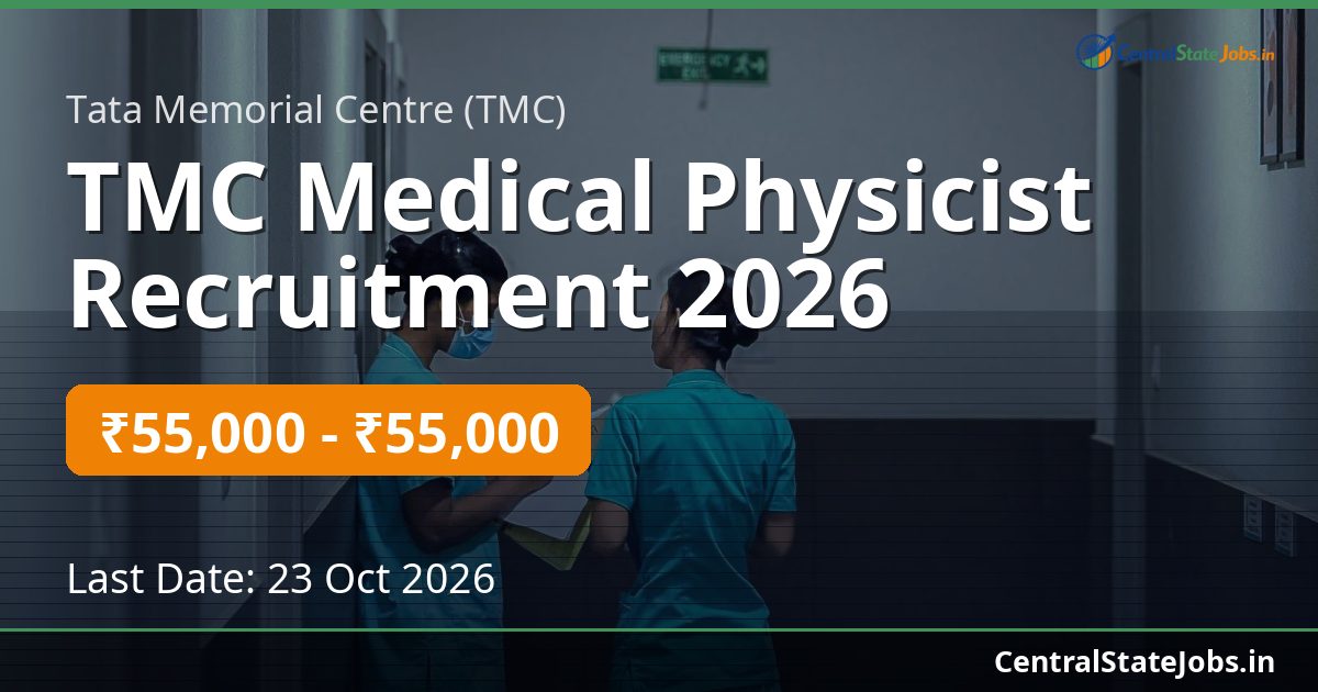 TMC Medical Physicist Recruitment 2026