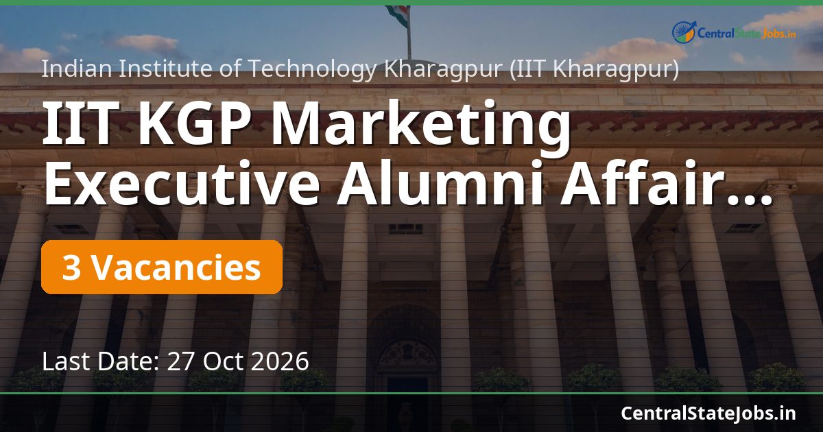 IIT KGP Marketing Executive Alumni Affairs 2026