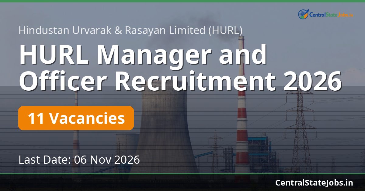 HURL Manager and Officer Recruitment 2026