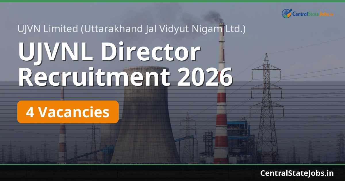 UJVNL Director Recruitment 2026