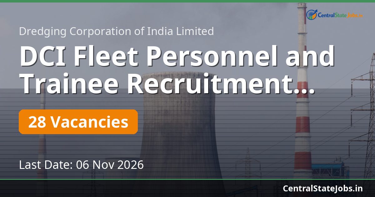 DCI Fleet Personnel and Trainee Recruitment 2026