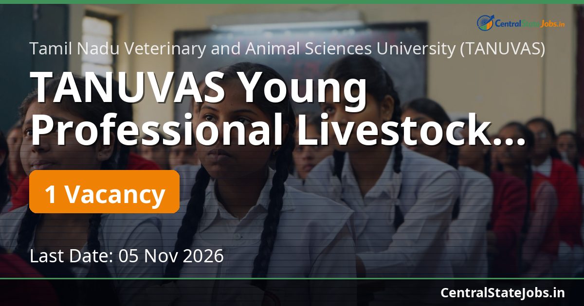 TANUVAS Young Professional Livestock Extension 2026