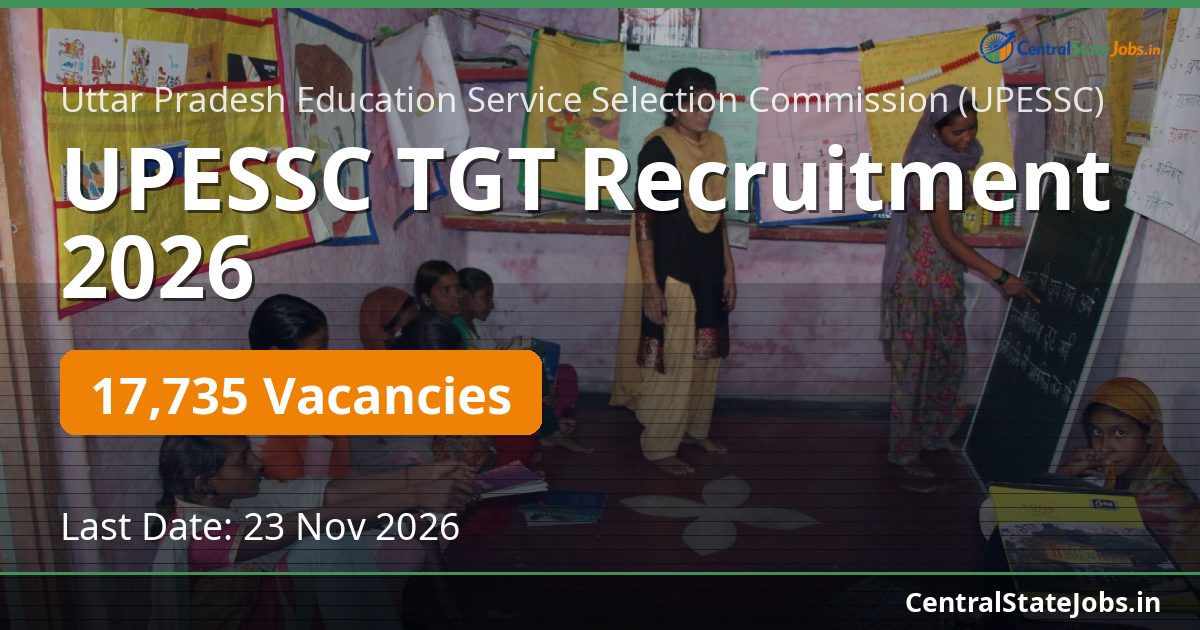 UPESSC TGT Recruitment 2026 — 17735 Vacancies