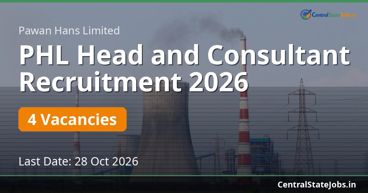 PHL Head and Consultant Recruitment 2026