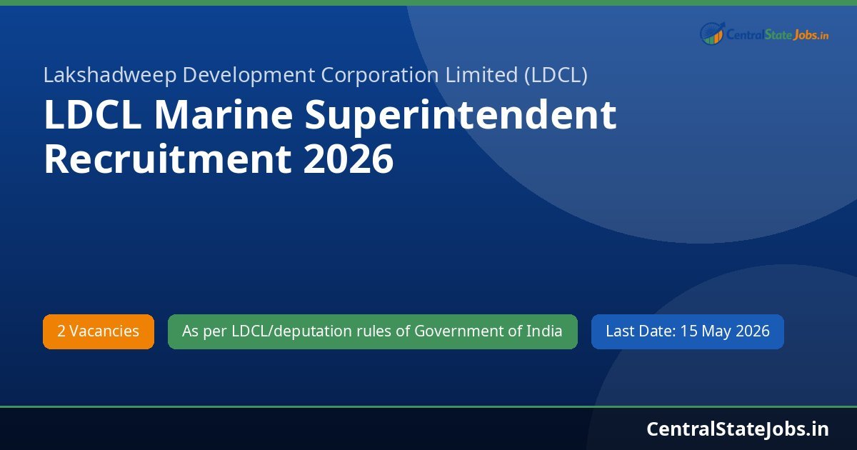 LDCL Marine Superintendent Recruitment 2026