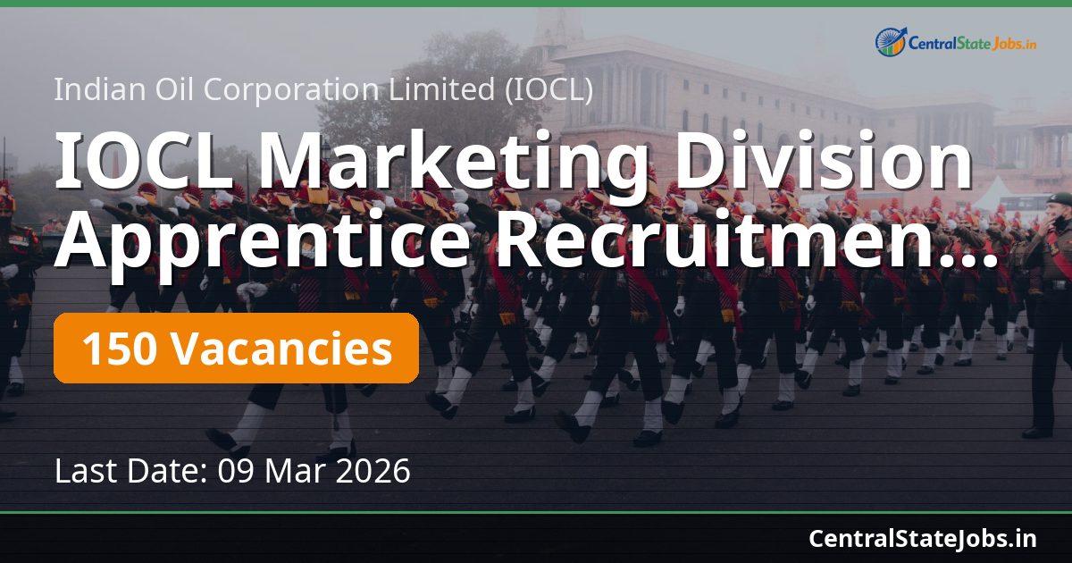 IOCL Marketing Division Apprentice Recruitment 2026 Eastern Region