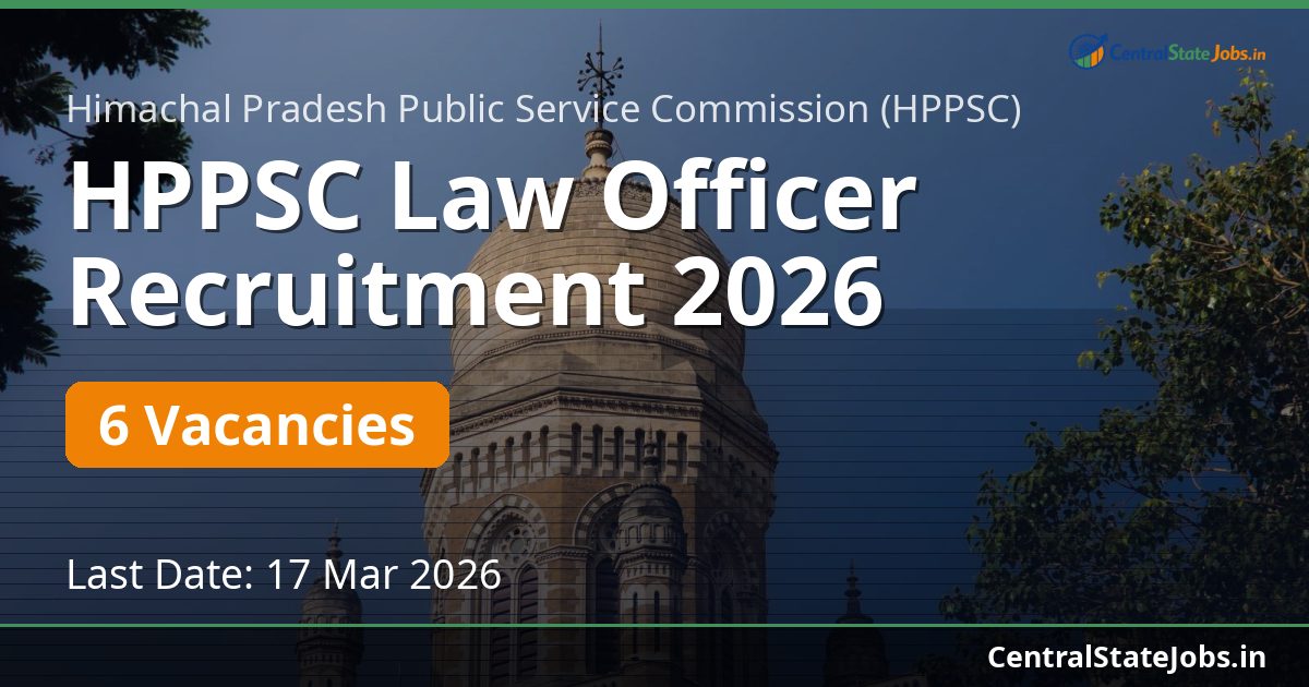 HPPSC Law Officer Recruitment 2026