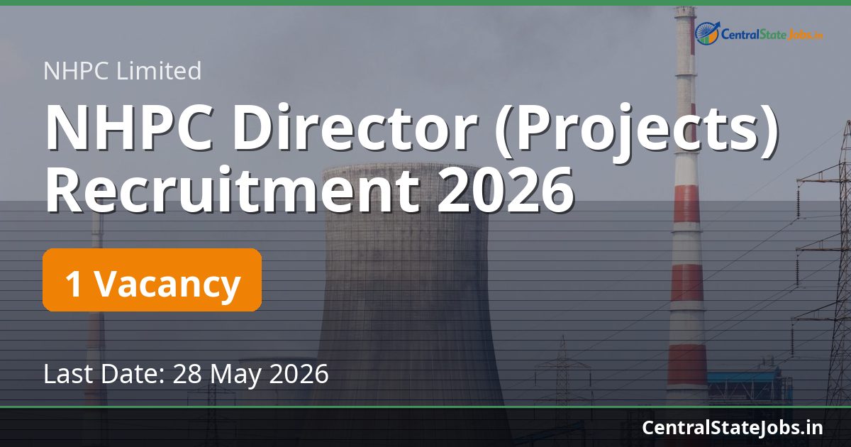 NHPC Director (Projects) Recruitment 2026