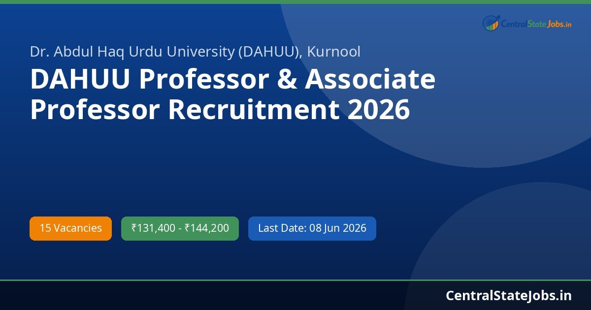 DAHUU Professor & Associate Professor Recruitment 2026
