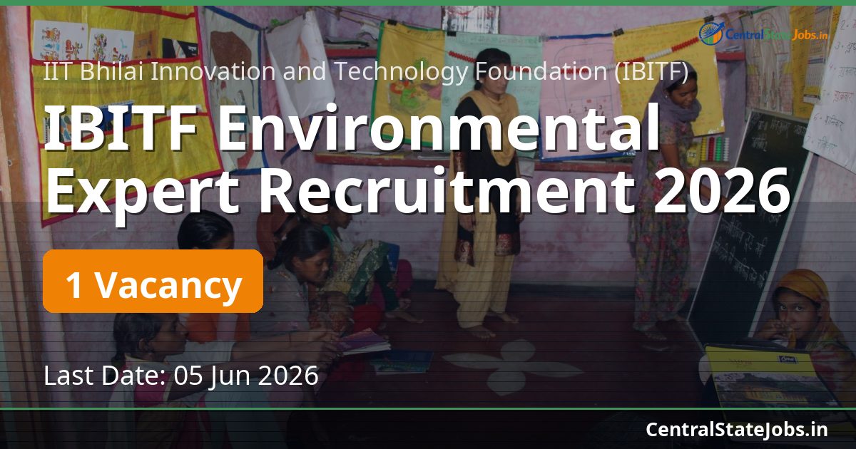 IBITF Environmental Expert Recruitment 2026