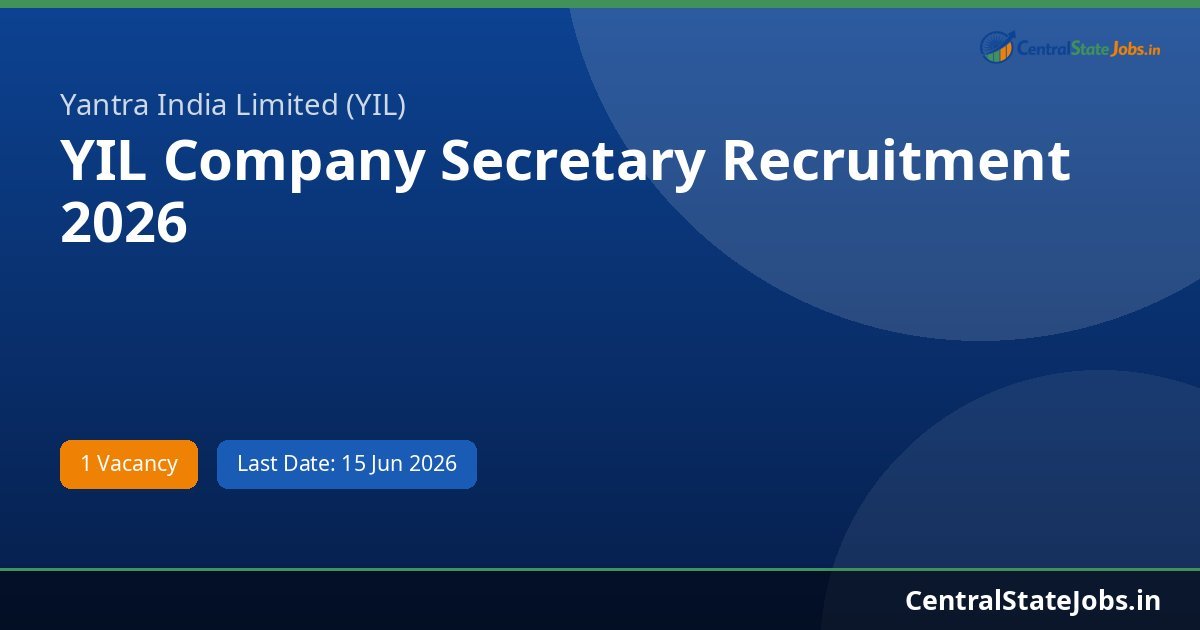 YIL Company Secretary Recruitment 2026