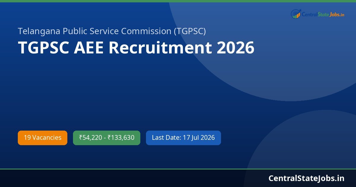 TGPSC AEE Recruitment 2026