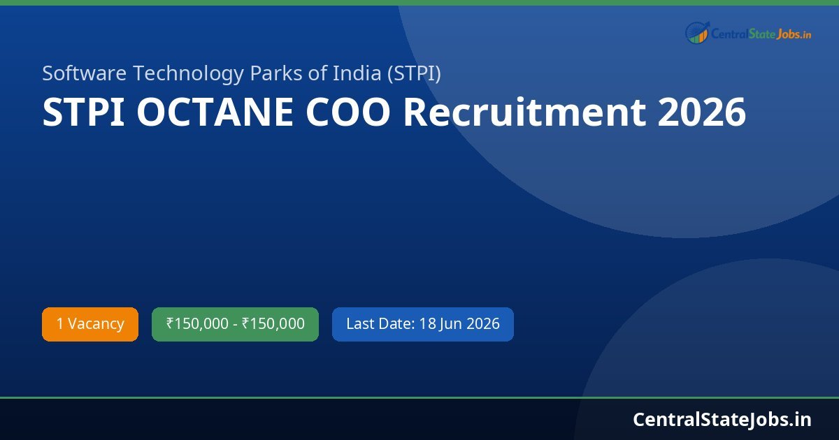 STPI OCTANE COO Recruitment 2026