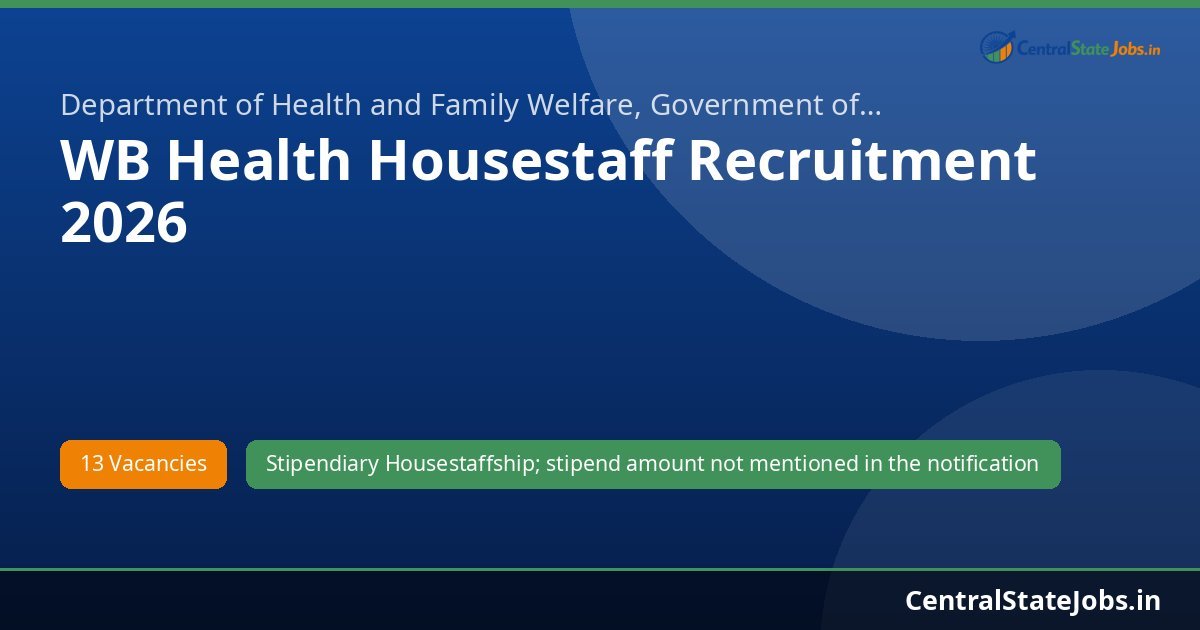 WB Health Housestaff Recruitment 2026