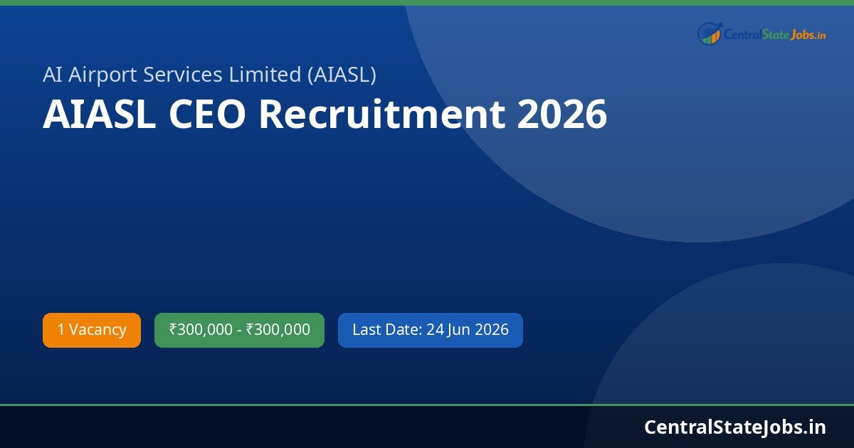 AIASL CEO Recruitment 2026