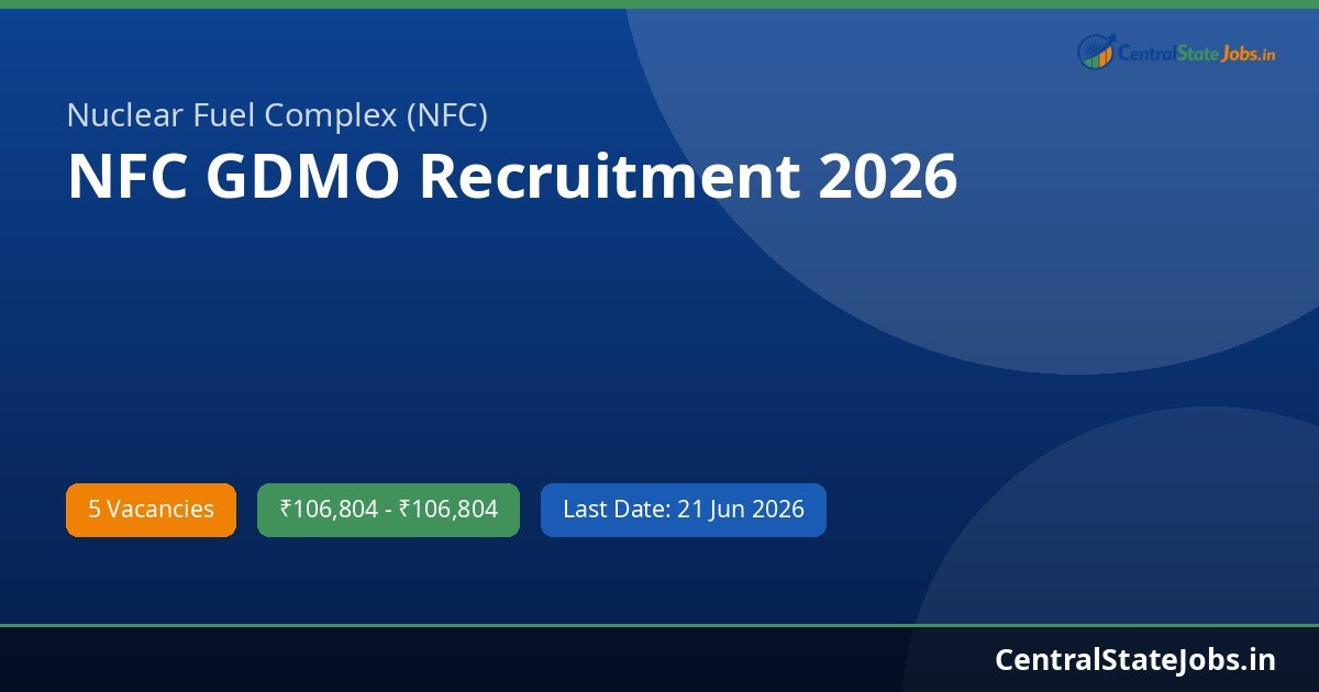 NFC GDMO Recruitment 2026