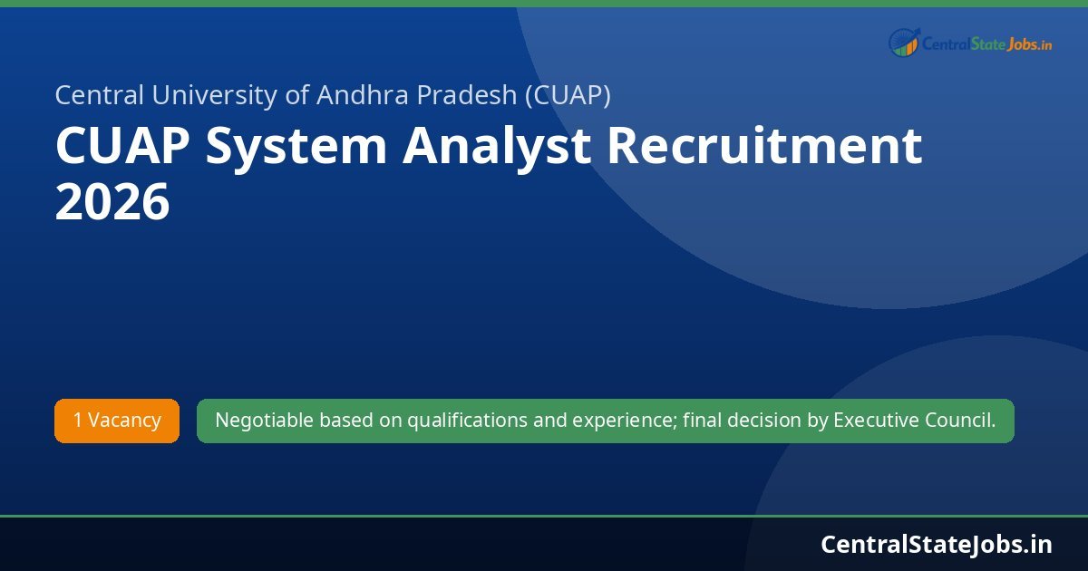 CUAP System Analyst Recruitment 2026