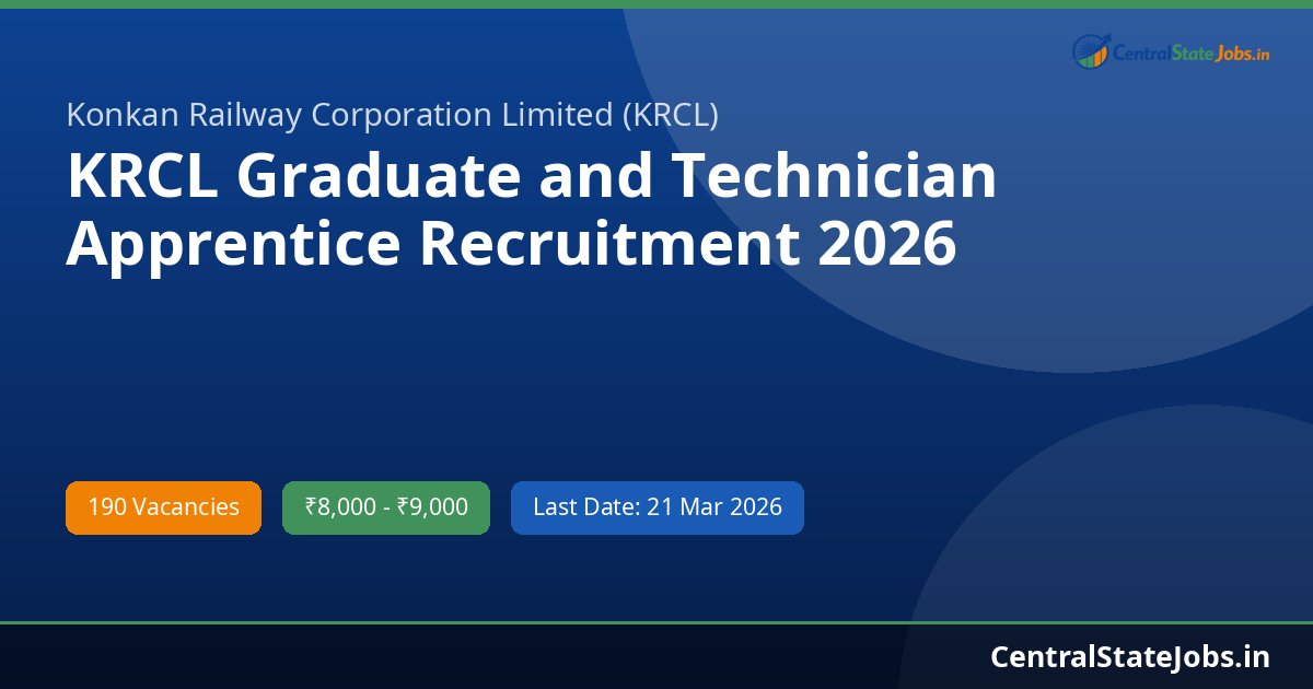 KRCL Graduate and Technician Apprentice Recruitment 2026