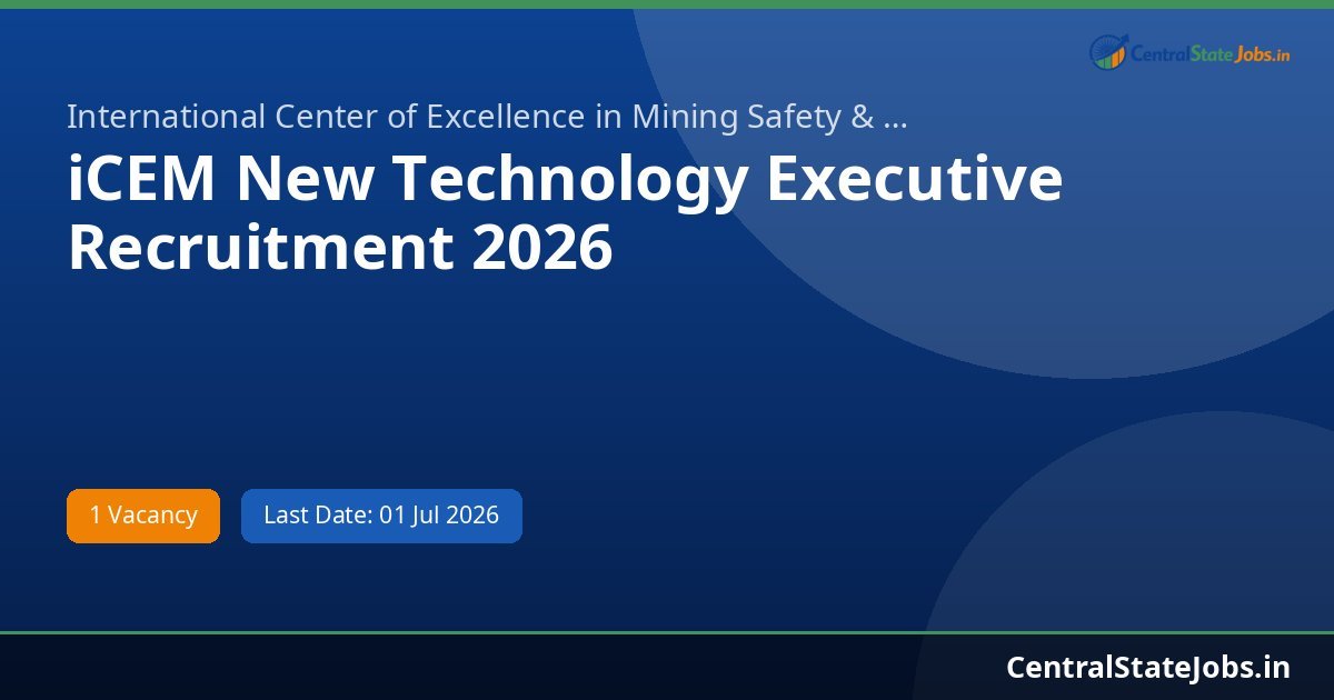 iCEM New Technology Executive Recruitment 2026