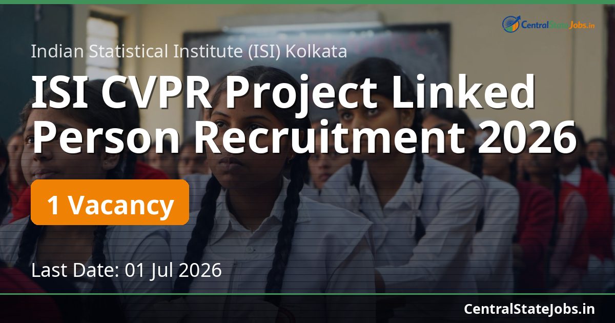 ISI CVPR Project Linked Person Recruitment 2026