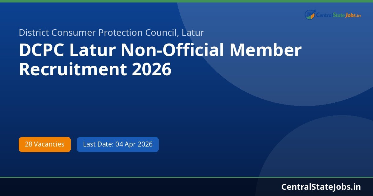 DCPC Latur Non-Official Member Recruitment 2026