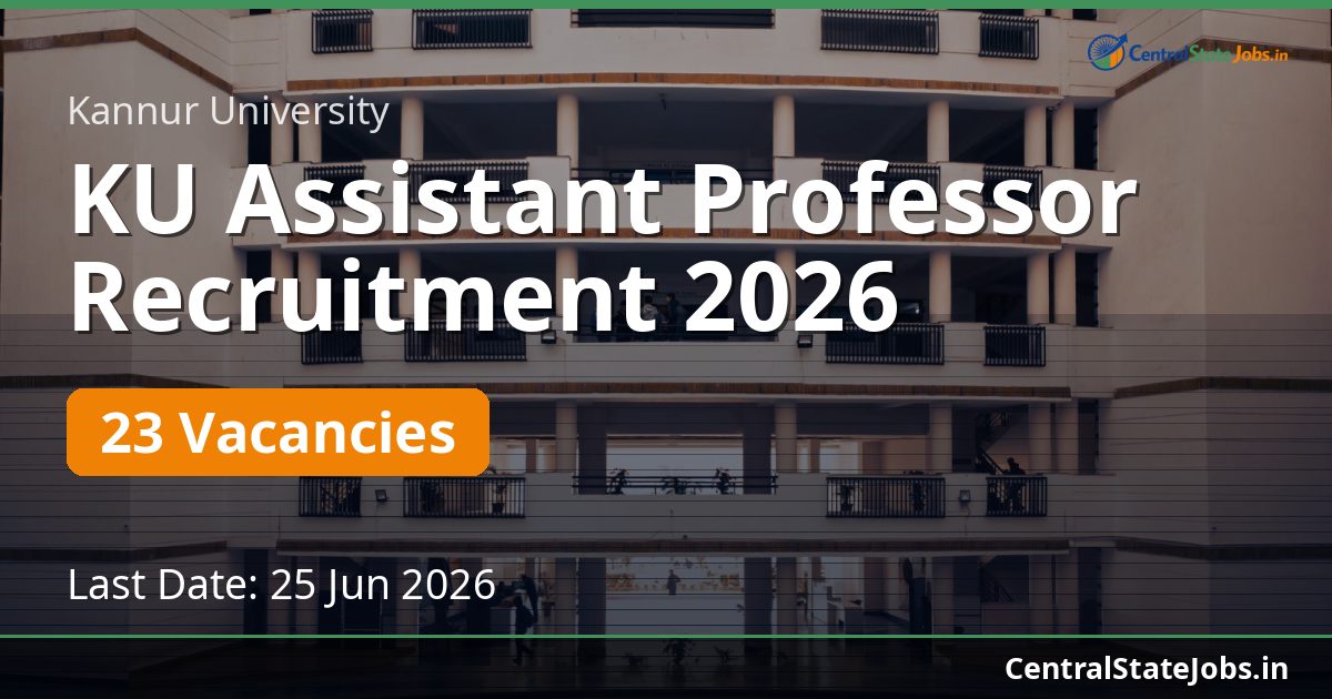 KU Assistant Professor Recruitment 2026