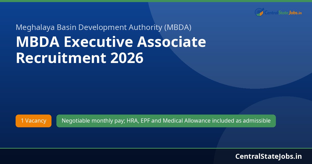 MBDA Executive Associate Recruitment 2026