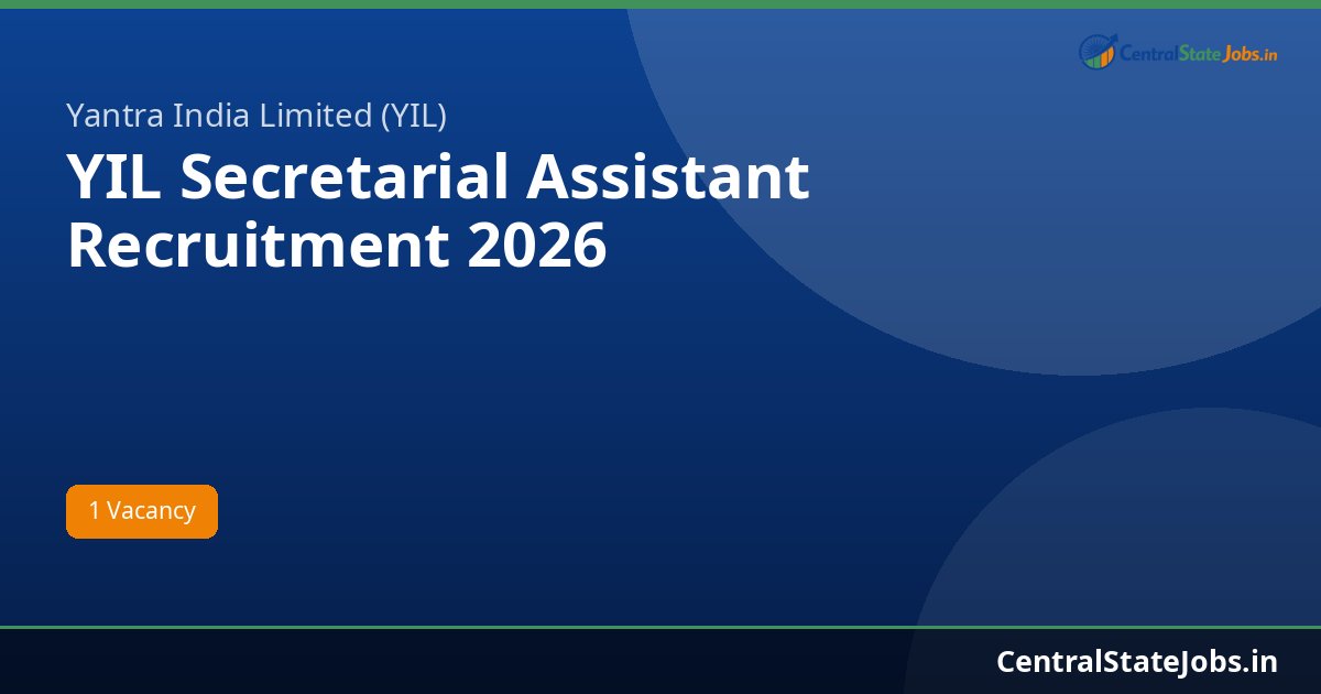 YIL Secretarial Assistant Recruitment 2026