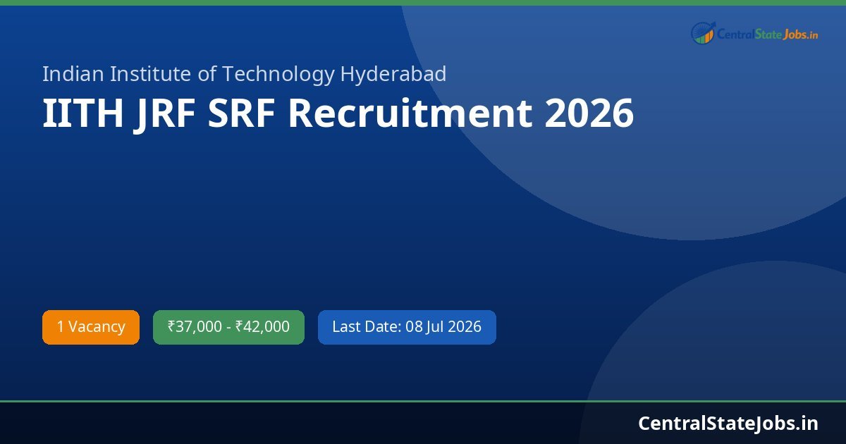 IITH JRF SRF Recruitment 2026