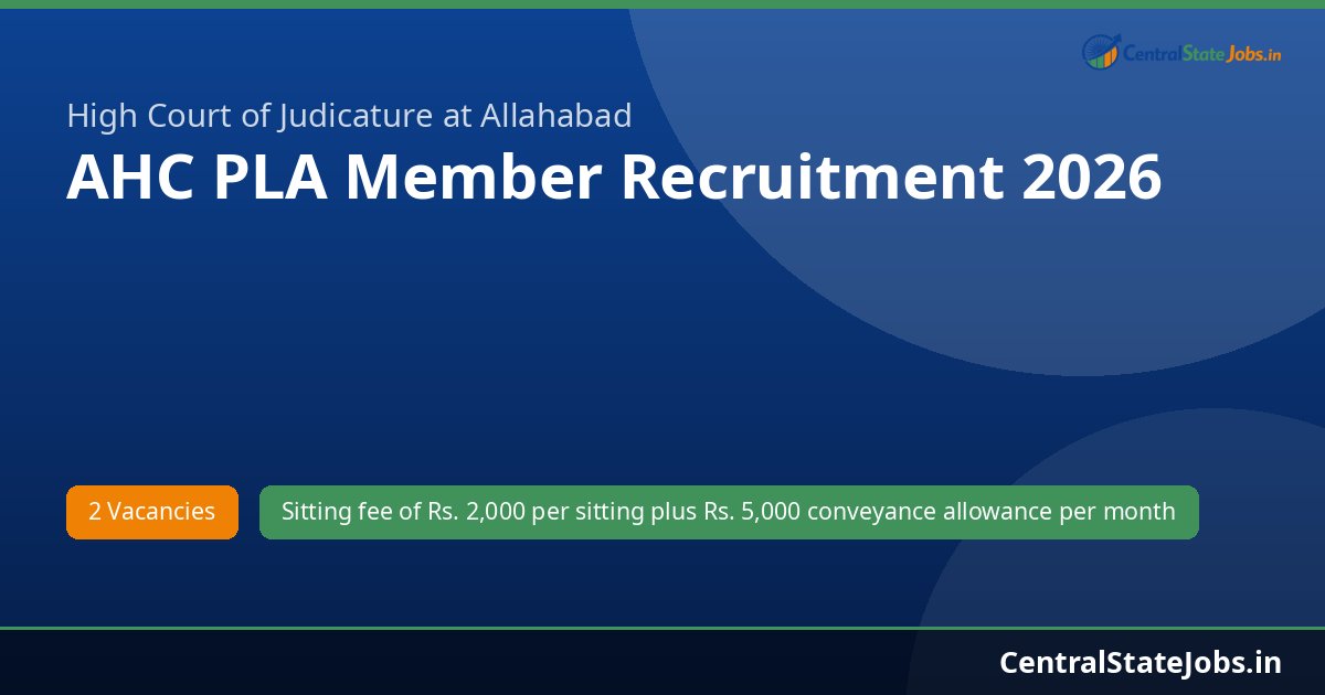 AHC PLA Member Recruitment 2026