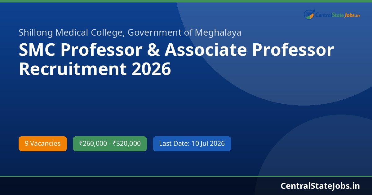 SMC Professor & Associate Professor Recruitment 2026