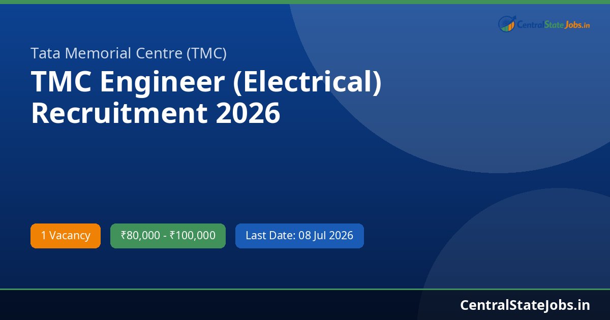 TMC Engineer (Electrical) Recruitment 2026