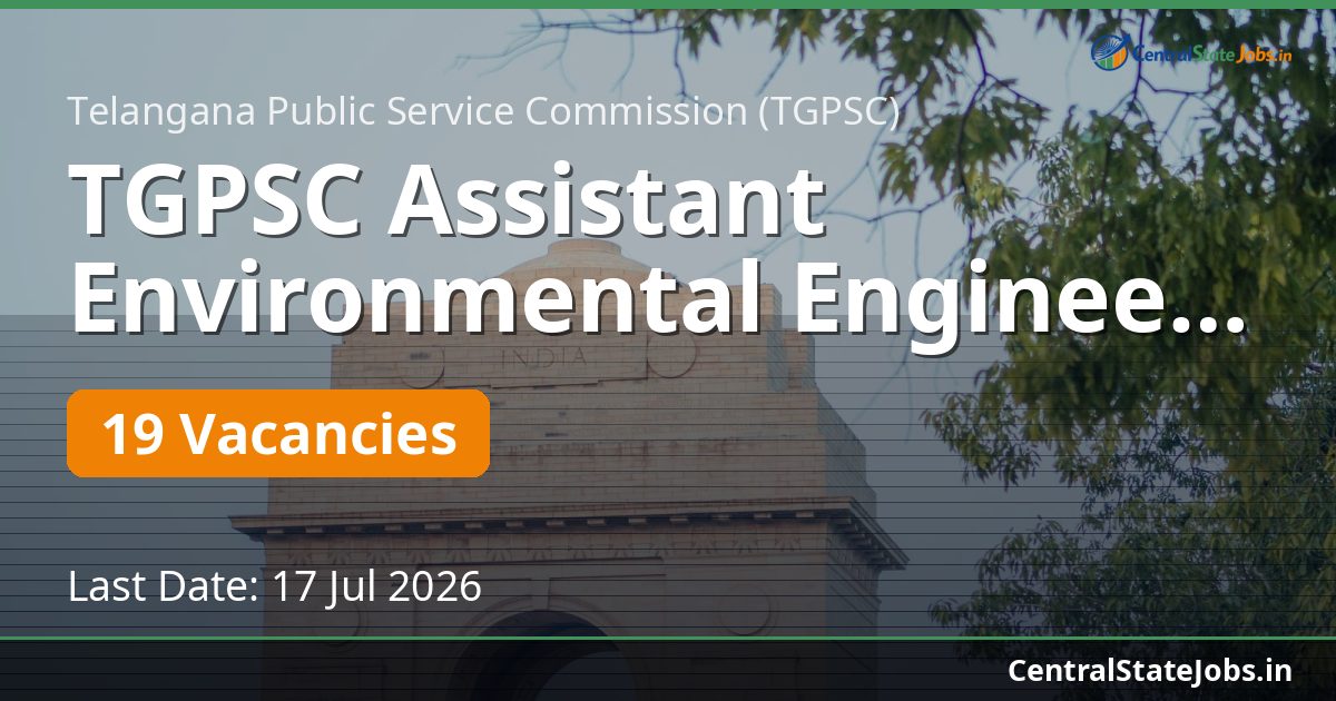 TGPSC Assistant Environmental Engineer Recruitment 2026