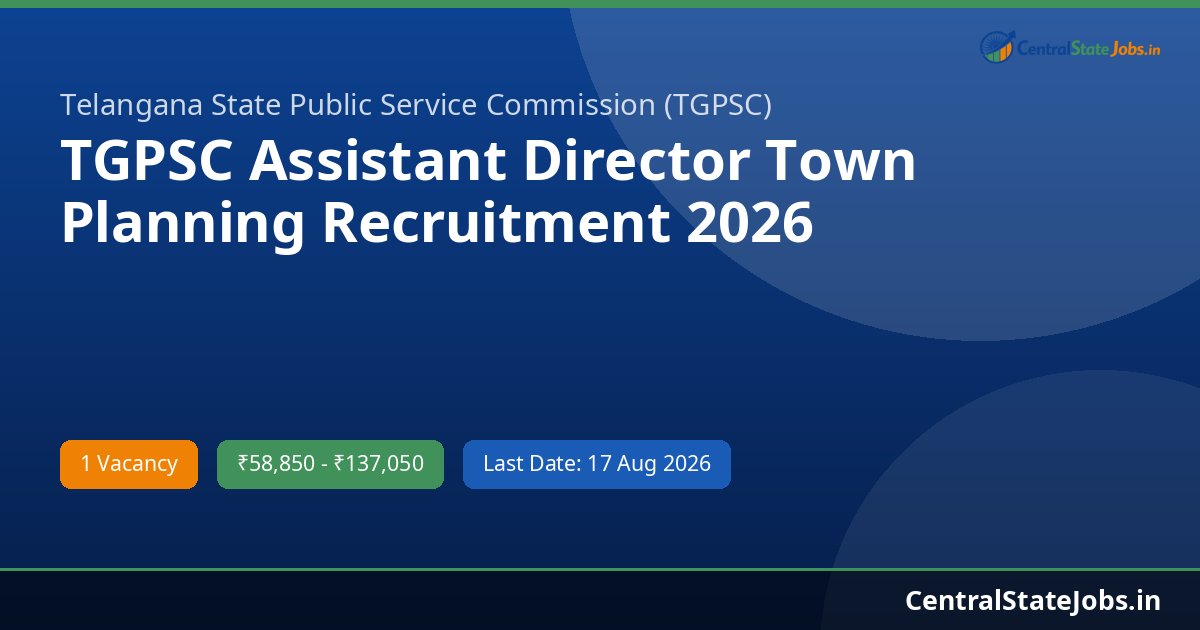 TGPSC Assistant Director Town Planning Recruitment 2026