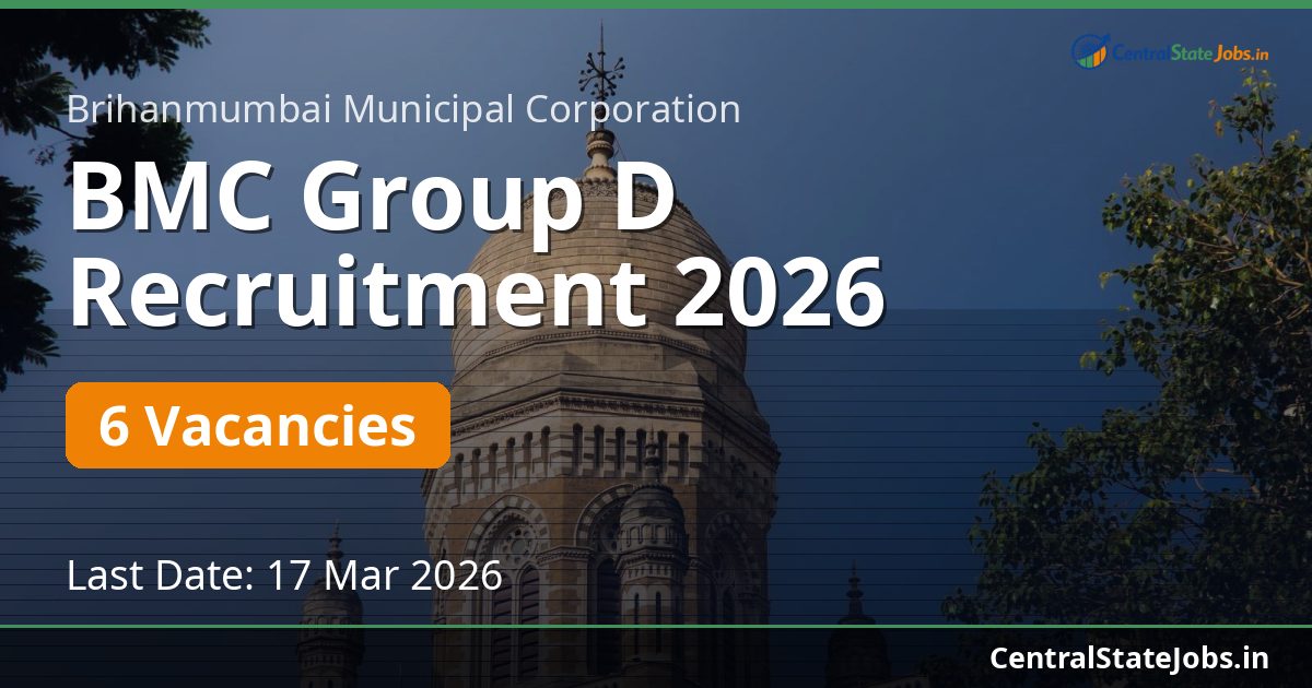 BMC Group D Recruitment 2026