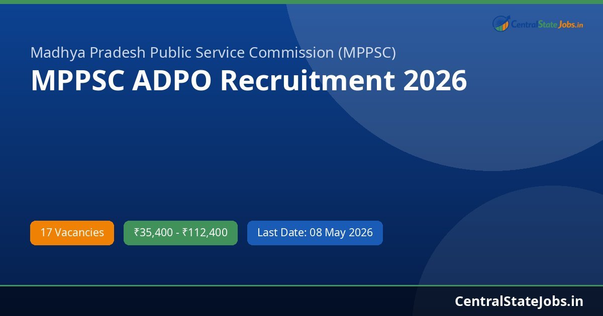 MPPSC ADPO Recruitment 2026