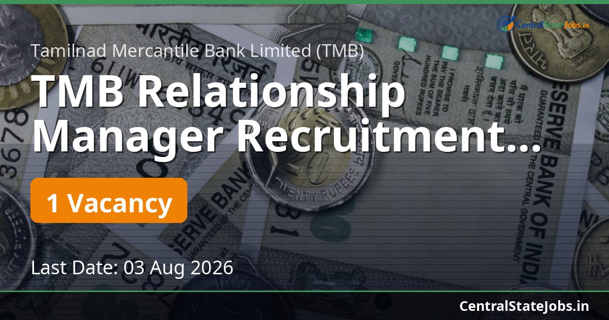 TMB Relationship Manager Recruitment 2026